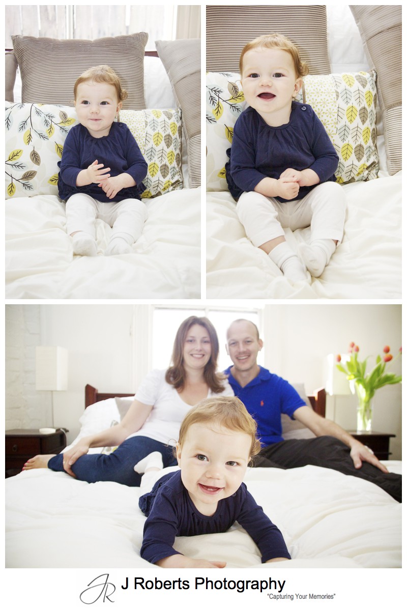 Little 9 month of girl portraits - family portrait photography sydney