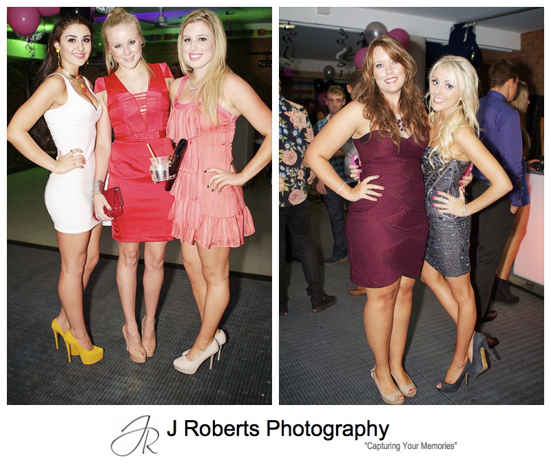 sexy girls at 21st - 21st party - party photography - j roberts photography
