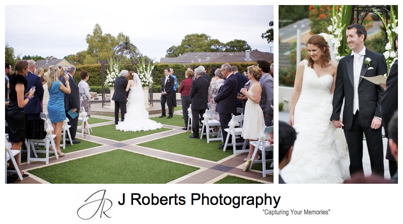 Father giving the bride away - wedding photography sydney