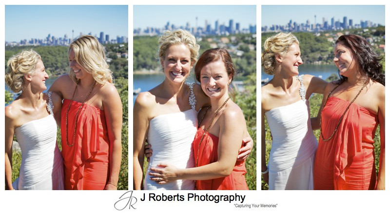Bride and her bridesmaids - wedding photography sydney