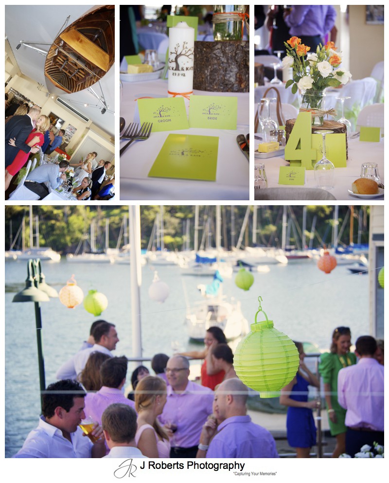 Table settings for rustic wedding reception - wedding photography sydney