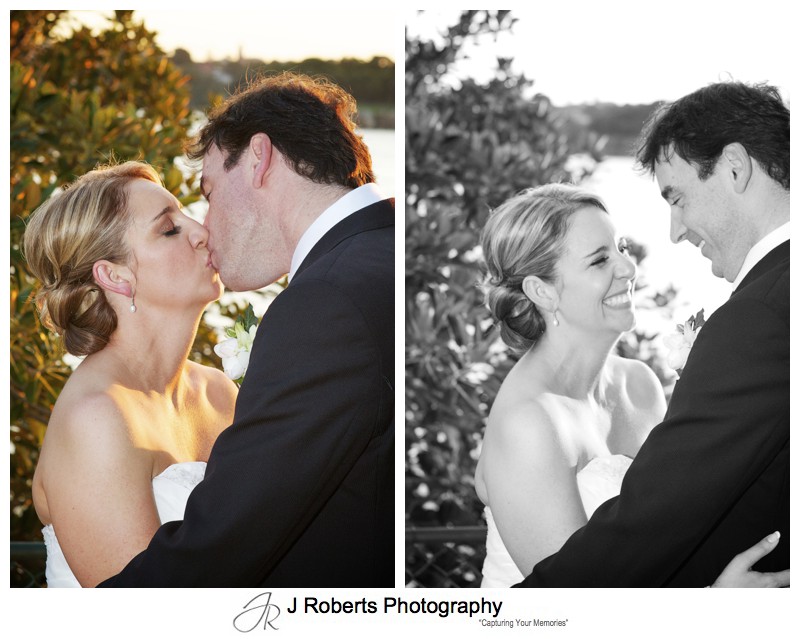 Bridal portraits at sunset - wedding photography sydney